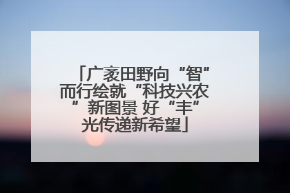 广袤田野向“智”而行绘就“科技兴农”新图景 好“丰”光传递新希望