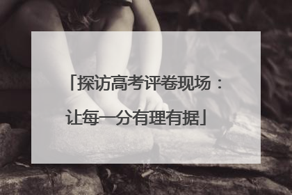 探访高考评卷现场：让每一分有理有据