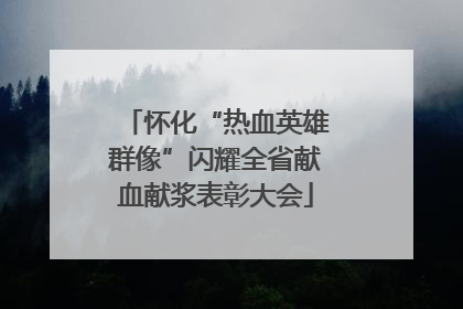 怀化“热血英雄群像”闪耀全省献血献浆表彰大会