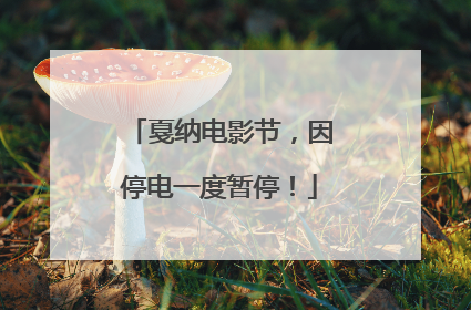 戛纳电影节，因停电一度暂停！