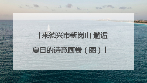 来德兴市新岗山 邂逅夏日的诗意画卷（图）