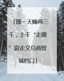 播一天赚两三千，上千“走播”游走义乌商贸城档口