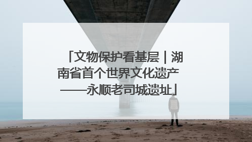 文物保护看基层｜湖南省首个世界文化遗产——永顺老司城遗址