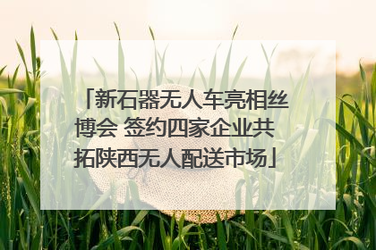 新石器无人车亮相丝博会 签约四家企业共拓陕西无人配送市场