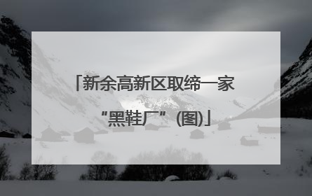 新余高新区取缔一家“黑鞋厂”(图)