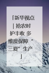 新华视点｜抢农时 护丰收 多维度保障“三夏”生产