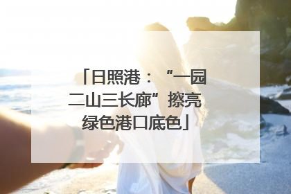 日照港：“一园二山三长廊”擦亮绿色港口底色