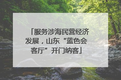 服务涉海民营经济发展，山东“蓝色会客厅”开门纳客