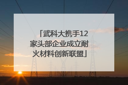 武科大携手12家头部企业成立耐火材料创新联盟