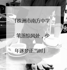 株洲市南方中学：笔落惊风处，少年逐梦正当时