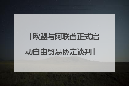 欧盟与阿联酋正式启动自由贸易协定谈判