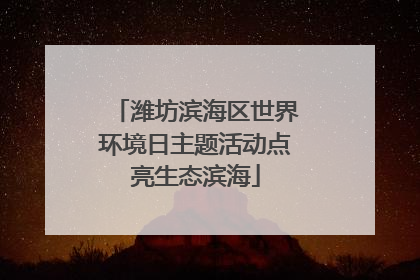 潍坊滨海区世界环境日主题活动点亮生态滨海