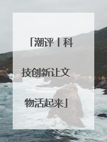 潮评丨科技创新让文物活起来