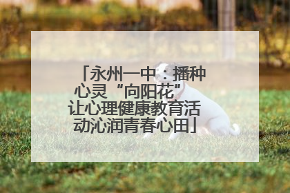 永州一中：播种心灵“向阳花” 让心理健康教育活动沁润青春心田