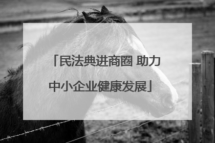 民法典进商圈 助力中小企业健康发展