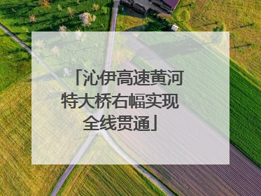 沁伊高速黄河特大桥右幅实现全线贯通