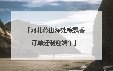 河北燕山深处粽飘香 订单赶制迎端午