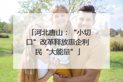 河北唐山：“小切口”改革释放惠企利民“大能量”