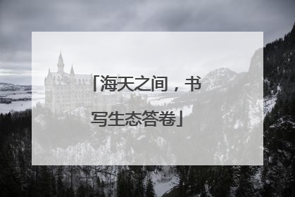 海天之间，书写生态答卷