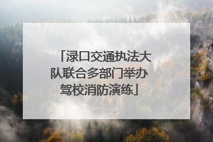 渌口交通执法大队联合多部门举办驾校消防演练