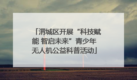 渭城区开展“科技赋能 智启未来”青少年无人机公益科普活动