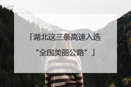湖北这三条高速入选“全国美丽公路”