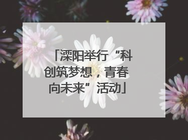 溧阳举行“科创筑梦想，青春向未来”活动