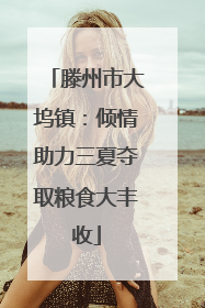 滕州市大坞镇：倾情助力三夏夺取粮食大丰收