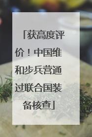 获高度评价！中国维和步兵营通过联合国装备核查