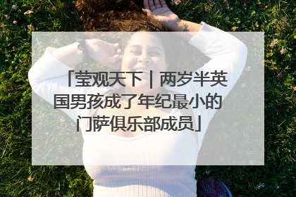 莹观天下｜两岁半英国男孩成了年纪最小的门萨俱乐部成员