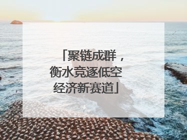 聚链成群，衡水竞逐低空经济新赛道