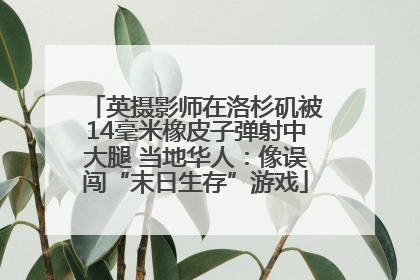 英摄影师在洛杉矶被14毫米橡皮子弹射中大腿 当地华人：像误闯“末日生存”游戏