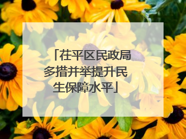 茌平区民政局多措并举提升民生保障水平