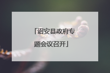 诏安县政府专题会议召开