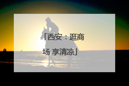 西安：逛商场 享清凉