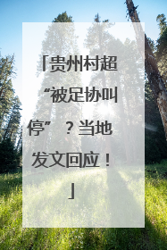贵州村超“被足协叫停”？当地发文回应！