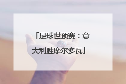 足球世预赛：意大利胜摩尔多瓦