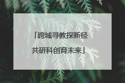 跨域寻教探新径 共研科创育未来