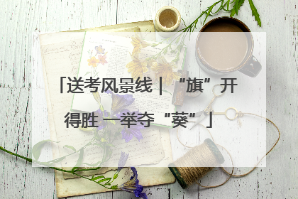 送考风景线｜“旗”开得胜 一举夺“葵”