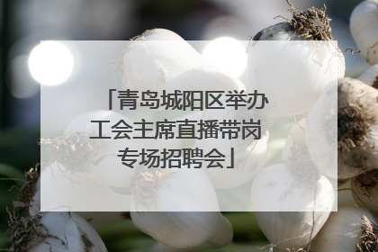 青岛城阳区举办工会主席直播带岗专场招聘会