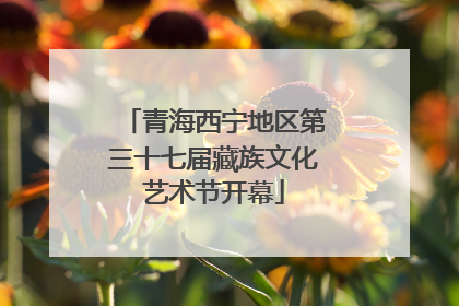 青海西宁地区第三十七届藏族文化艺术节开幕