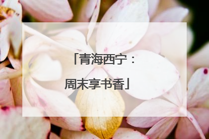 青海西宁：周末享书香