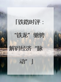 铁路时评：“铁龙”驰骋解码经济“脉动”
