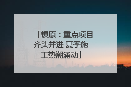 镇原：重点项目齐头并进 夏季施工热潮涌动
