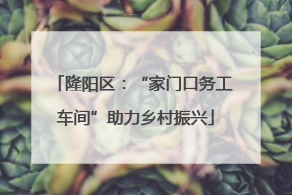 隆阳区：“家门口务工车间”助力乡村振兴
