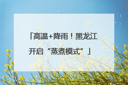 高温+降雨！黑龙江开启“蒸煮模式”