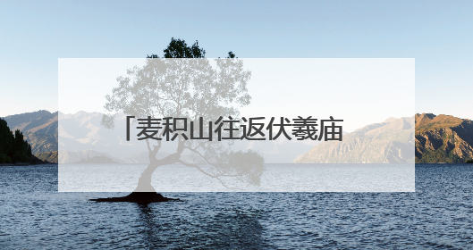 麦积山往返伏羲庙 天水市优化5路公交线路串联核心景区