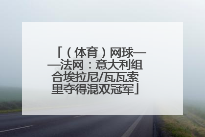 （体育）网球——法网：意大利组合埃拉尼/瓦瓦索里夺得混双冠军