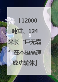 12000吨重、124米长“巨无霸”在本桓高速成功转体