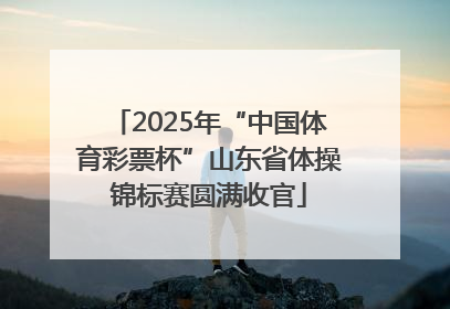 2025年“中国体育彩票杯”山东省体操锦标赛圆满收官